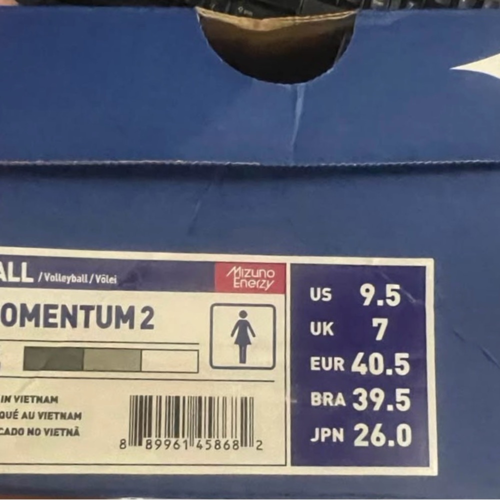 OBO! Mizuno Momentum 2 Volleyball Shoes - Blue